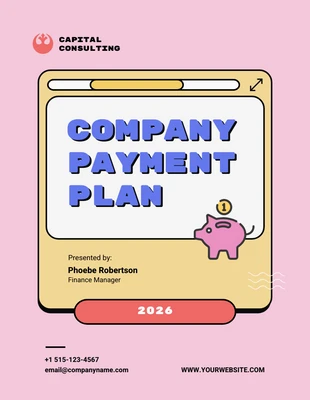 Free  Template: UI Company Payment Plan Template