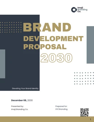 Free  Template: Brand Development Proposal Template