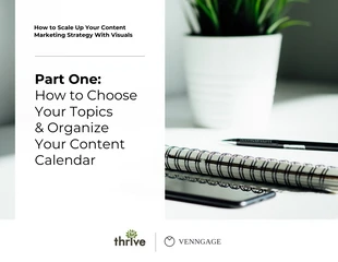 Free  Template: White Content Marketing Strategy eBook Template