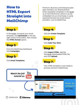 Free  Template: MailChimp Export Email Infographic Template