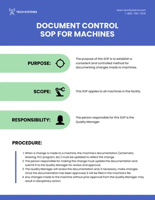 Free  Template: Standard Operating Procedure Format Template