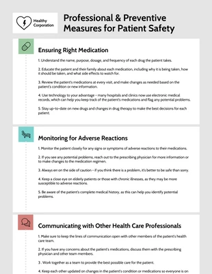 Free  Template: Patient Safety Plan Example Template