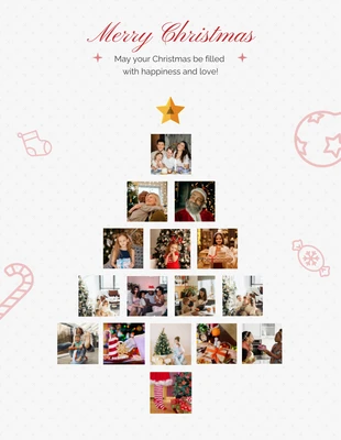 Free  Template: Fun Minimalist Christmas Collage