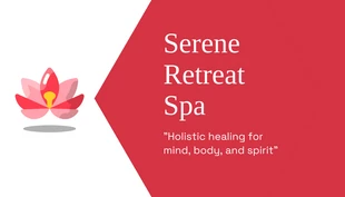 Free  Template: Red and White Massage Therapist Business Card