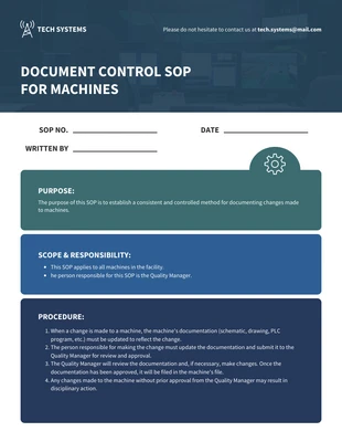 Free  Template: Standard Operating Procedure Manual Template