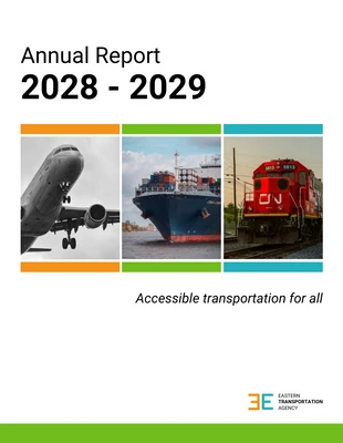 Free  Template: Transportation Agency Annual Report Format Template