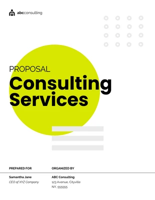 Free  Template: Consulting Services Proposal Template