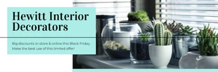 premium  Template: Teal Interior Decorator Email Banner