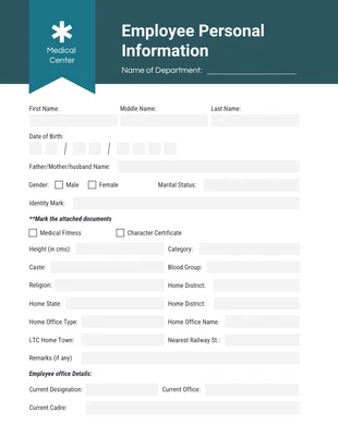 business  Template: Simple Husband Application Form Template