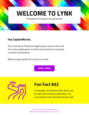 premium  Template: Colorful Pattern Welcome Email Newsletter Template