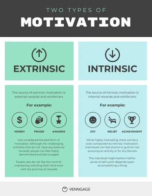 premium  Template: Motivation Types Comparison Infographic Template