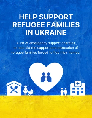 Free  Template: Support Ukraine Pinterest Post