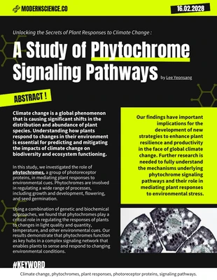 Free  Template: Dark Yellow Neon Science Study Poster