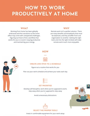 premium  Template: Work from Home Infographic Template