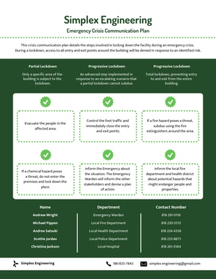 Free  Template: Crisis Management Plan Template