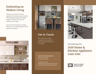 Free  Template: Home Appliance Launch Brochure Design Template