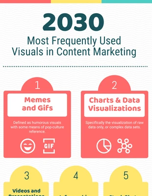 Free  Template: Colorful Visual Trends Infographic Template