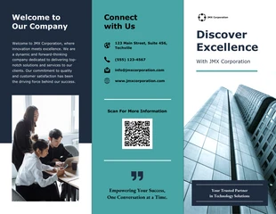 business interactive Template: Corporate Overview Tri-fold Brochure Template