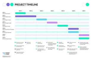 Free  Template: Timeline Diagram Infographic Template