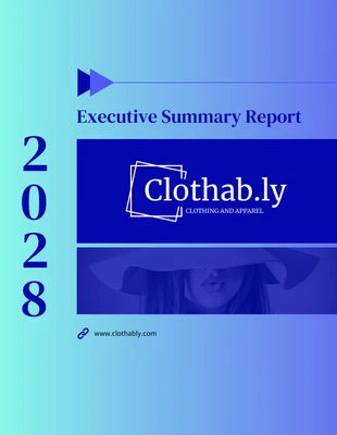 business  Template: Blue Executive Summary Report Template