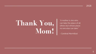 Feminim Minimalist Design Mother Day Presentation - Page 5