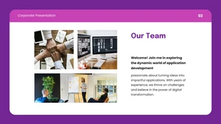 Purple Pink Modern Simple Corporate Presentation - Page 2