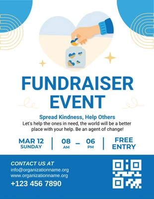 Free  Template: Fundraiser Event Flyer Template