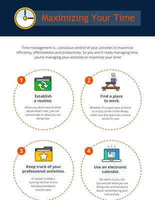Free  Template: Time Management Infographic Template