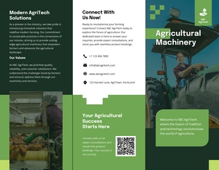 premium interactive Template: Agricultural Machinery Brochure Template