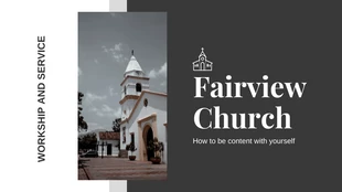 Free  Template: Simple Workship Service Church Presentation Template