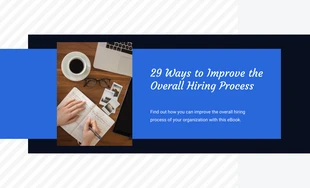 business  Template: Navy Blue Hiring Process eBook Template