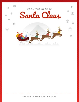 Free  Template: Christmas Letterhead