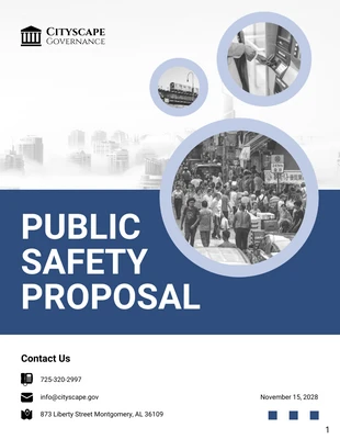 business  Template: Public Safety Proposal Template