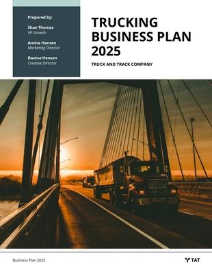 premium  Template: Trucking Business Plan Template