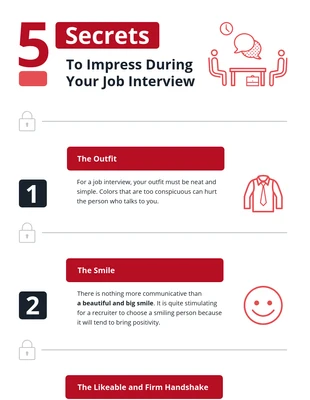 Free  Template: Job Interview Infographic Template