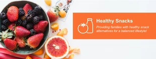 Free  Template: Healthy Food Retailer Facebook Banner