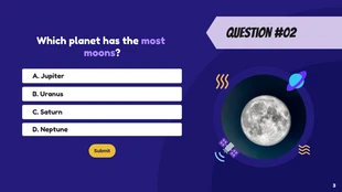 Purple Space and Planets Quizzes Presentation - Page 3