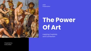 Free  Template: The Power Of Art Presentation Template