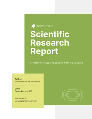 premium  Template: Scientific Research Report Template