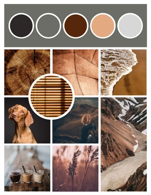 premium  Template: Natural Photo Mood Board