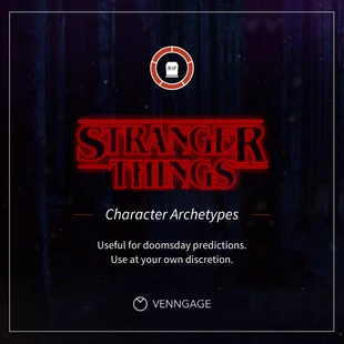 Free  Template: Stranger Things Character Archetypes Instagram Carousel