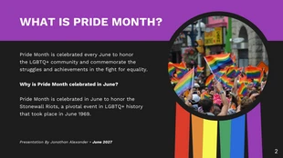 Black And Rainbow Line Pride Presentation - Page 2