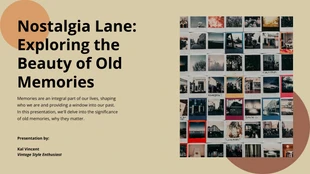 Free  Template: Exploring The Beauty of Old Memories Presentation Template