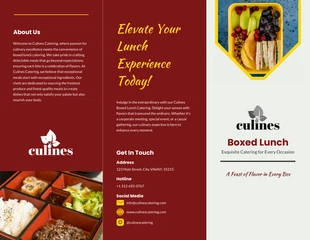 business  Template: Catering Brochure Template