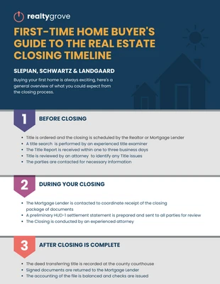 business  Template: Nile Blue Home Buyers Guide Real Estate Infographic Template