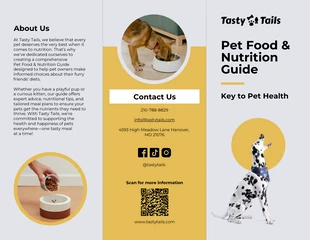 premium interactive Template: Pet Food & Nutrition Guide Brochure Template