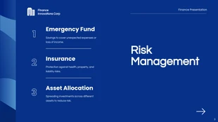 Blue Circle Minimalist Finance Presentation - Page 3