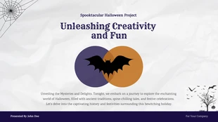 business  Template: Classic Newspaper-Style Halloween Presentation Template