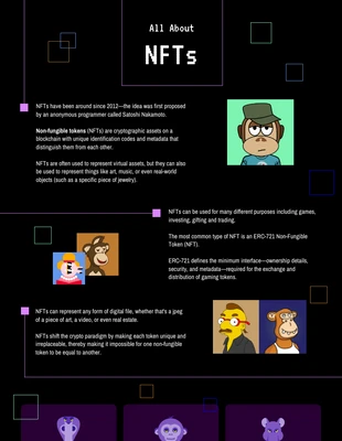 premium  Template: NFT Infographic Template