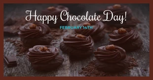 Free  Template: Chocolate Valentine's Day Facebook Banner